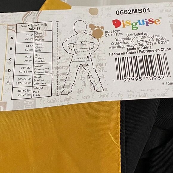 Harry Potter Hogwarts Halloween Costume Robe One Size Kids Unisex - Picture 8 of 9